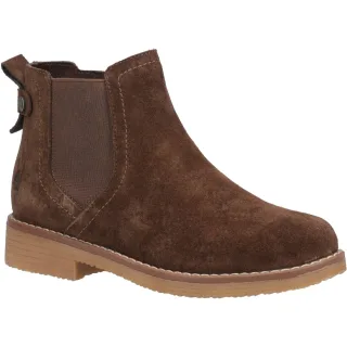 Hush Puppies Maddy Wildleder Damen Schokolade Stiefel