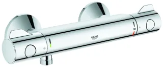 Grohe Thermostat-Brausebatterie Grohtherm 800 34558 Wandmontage eigensicher chrom, 34558000 34558000