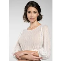 Spieth & Wensky Dirndlbluse Franzi Dirndlbluse Franzi Dirndlbluse Langarm-Bluse aus Spitze