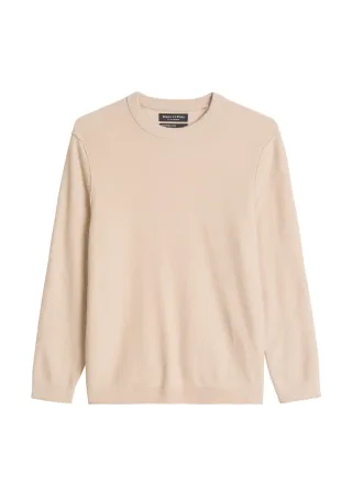 Marc OPolo Casual - Bouclé-Pullover regular Linen Beige - Gr. - L