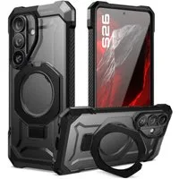 Supcase Handyhülle UB Grip Mag mit Magnetfunktion Hülle für Samsung Galaxy S26 - Schwarz 6,2 Zoll, Der Ring dient als Ständer und sichere Haltehilfe