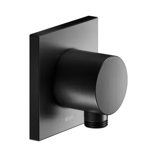 Keuco IXMO Black Selection Schlauchanschluss, eckig, schwarz matt 59547370002