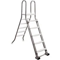 Waterman Pool-Sicherheitsleiter Sicherheits-Poolleiter Edelstahl für Hochbecken mi (Komplett-Set, 1-St)