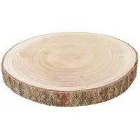 CHAKS Rindenscheiben Holzscheibe 35-38cm Durchmesser