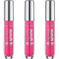Essence Lipgloss EXTREME SHINE VOLUME LIPGLOSS, 3-tlg., glänzendes Finish mit intensivem Glow