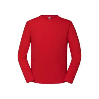 Fruit of the Loom - "Iconic 195 Premium" T-Shirt für Herren Langärmlig (Rot)