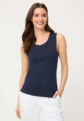 Olsen - T-Shirt Sleeveless ink blue - Gr. - 38