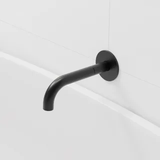 Steinberg Serie 100 Auslauf 195 mm für Waschtisch oder Wanne, schwarz matt, 1002310S 1002310S