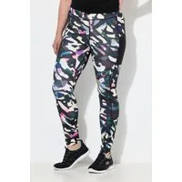 Ulla Popken Leggings Sport-Leggings schnelltrocknend Taschen recycelt