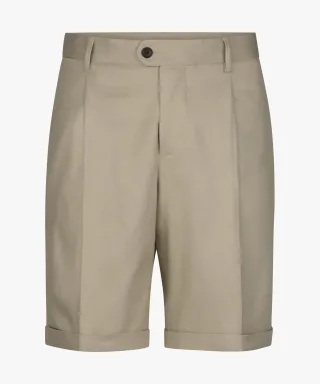 Profuomo - Beige Leinen-Baumwoll-Shorts raw beige - Gr. - 54