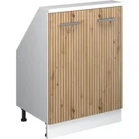 Vicco Kommode Rion, Artisan Eiche/Weiß/Weiß, mit 2 Türen (1 St)