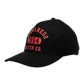 DSquared2 - "1964" Baseball-Mütze für Herren/Damen Unisex, Baumwolle (Schwarz)