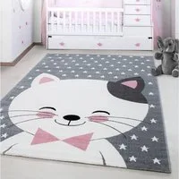 Ayyildiz Teppiche Kinderteppich Kids 550, rechteckig, Höhe: 12 mm, auch in rund, Tiermotiv, Kurzflor