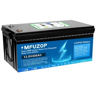 [EU Direct] MFUZOP 12V 100Ah 200Ah 300Ah 100A BMS LiFePO4 Battery High Capacity 1260Wh 2560Wh 3840Wh Long Life 5000+Cycl