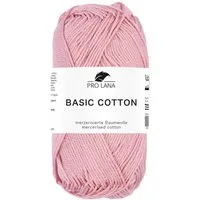 Pro Lana Pro Lana BASIC COTTON Baumwollgarn 50 g Häkelwolle, 125 m (Perfektes Baumwoll-Garn für leichte Pullover, Mützen und Accessoires), 50 g