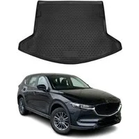 OMAC Kofferraummatte Kofferraummatte für Mazda CX-5 2017-2025 Gummi TPE Schwarz (1 St), für Mazda CX-5 2017-2025 Mazda CX-5 2017-2025, Einfache Installation,Antirutsch,Leicht zu reinigen,Leichtgewicht