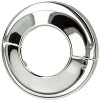 tecuro Badarmatur Scharnierrosette - Messing verchromt