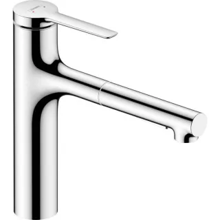 hansgrohe Zesis M33 160 Küchenarmatur 74804000 Ausziehbrause, 2jet, sBox lite, chrom