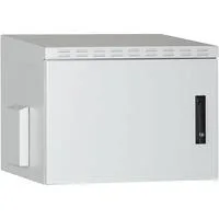 Wandgehäuse IP55 - zur Anwendung im Außenbereich - 600x600 mm (BxT), IT-Schrank hellgrau, 16 Höheneinheiten
