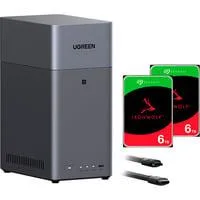 DH2300 + 2x 6 TB Seagate IronWolf HDD Bundle, NAS schwarz