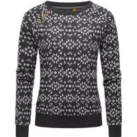 Ragwear Rundhalspullover Darria Aztec Leichter Damen Pullover mit coolem Print-Muster