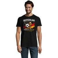 Blondie & Brownie T-Shirt DeutschlandPokal Fußball Pokal Fanmotiv Print Rundhalsshirt (Einzelartikel) DeutschlandPokal_H_Tee Fanmotiv Printshirt