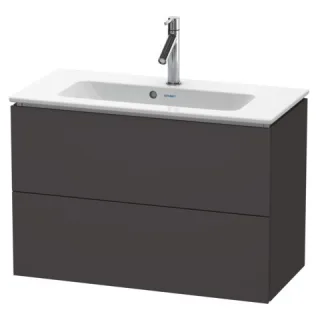 Duravit L-Cube Waschtischunterbau wandhängend Graphit Supermatt 820x391x550 mm - LC625708080 LC625708080