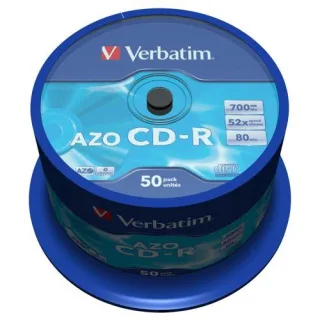 1x50 Verbatim Data Life Plus CD-R 80, 52x Speed, Spindel