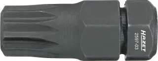 HAZET Bit Sechskant 8 (5/16 Zoll) Innen Vielzahn Profil XZN - M8 - VW - Skoda für Türen - 2597-03
