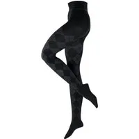 Burlington Strickstrumpfhose Elegant Essence Strumpfhose mit Argyle-Muster (1 St) mit Argyle-Muster