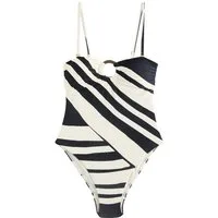 Next Badeanzug Figurformender Bandeau-Badeanzug mit Metalldetails (1-St)