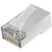 Hama Netzwerkstecker Netzwerkstecker, CAT 6a, 10 Gbit s, geschirmt, 10 Stück, (10-St)