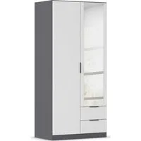 rauch Kleiderschrank Drehtürenschrank Schrank Garderobe Ankleide Schlafzimmer LAGOA (3 verschiedene Ausstattungen BASIC/CLASSIC/PREMIUM (inkl. SOFT-CLOSE) geräumige Schubladen, 3 Breiten, optional mit Aufsatz MADE IN GERMANY