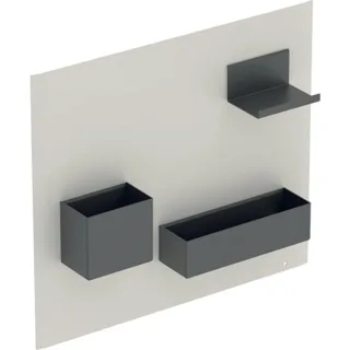Geberit Acanto Magnetwand Set, 449x388x75mm Metall pulverbeschichtet, Sand, 500649JL2 500649JL2