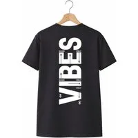 Banco T-Shirt Herren Vibes Shirt Print (Einzelartikel) Markanter, vertikaler "Vibes" Backprint mit grafischen Pfeilelementen
