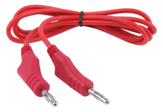 KS Tools Messleitungs-Verlängerung mit Doppel Stecker und zusätzlicher Buchse 1.100 mm (rot) rot - 150.1667