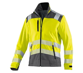 KÜBLER REFLECTIQ Softshell Jacke PSA 2 warngelb/anthrazit M - 1507 8427-3497-M