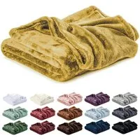 Wohndecke Kuscheldecke, Fleecedecke, Wolldecke flauschig und weich, Lavea, Sofadecke, Atmungsaktiv & Hautfreundlich, Decke