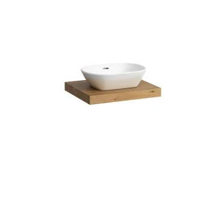 Laufen Waschtisch-Platte LANI 495x585x65 mit Aussschnitt mittig H4046411122671