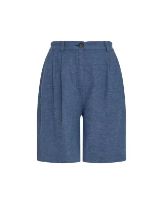 msch copenhagen - MSCHViana Ginia HW Shorts v indigo mel - Gr. - XS