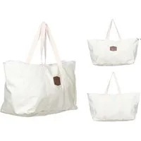 Rungassi Shopper Rungassi Strandtasche Badetasche Tasche Shopper XXL Farbe: weiß