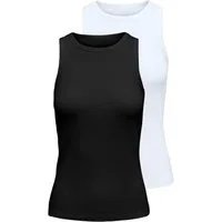 ONLY Tanktop ONLSALLY TANK TOP 2 PACK CS JRS (Packung, 2-tlg., 2er-Pack)