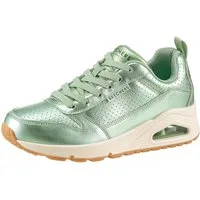 Skechers UNO-METALLIXS Sneaker, Keilsneaker, Plateausneaker, Schnürschuh, Halbschuh im Metallic-Look