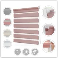 Doppelrollo Duo-Rollo Klemmfix, ohne Bohren, blickdicht, LICHTBLICK ORIGINAL, Lichtschutz, ohne Bohren, freihängend, Klemmfix, einfache Montage des Rollos