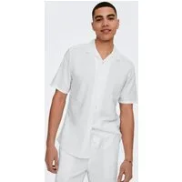 ONLY & SONS Kurzarmhemd ONSCAIDEN SS SOLID RESORT LINEN NOOS