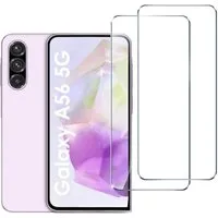 SmartUP Displayschutzglas 2X Schutzglas für Samsung Galaxy A56 5G Panzerfolie Display Full 9H für Samsung Galaxy A56 5G, kompletter Displayschutz