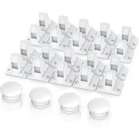 BEARWARE Kindersicherung Babysicherung Schrankschloss, Schranksicherung magnetisch 10 Schlösser, Magnet Schloss für Schrank und Schubladen, Bohren ohne Werkzeug