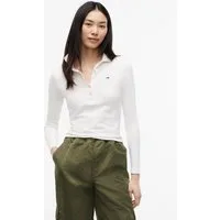 Tommy Jeans Langarm-Poloshirt TJW SLIM ESSENTIAL LS POLO Baumwollmischung, slim fit