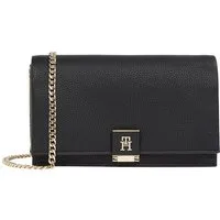 Tommy Hilfiger Clutch TH HER FLAP W/CHAIN, Damen Umhängetasche, Mini-Bag, Cross-Body Bag mit Umhängekettchen