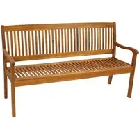 DEGAMO Gartenbank MARACANA, 3-sitzer 157cm, Holz Akazie geölt